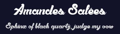 Amandes Salées by dcoxy - Greg Medina — Script Handwritten Font — thumbnail 2