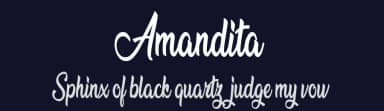 Amandita by Billy Argel Fonts ® — Script Handwritten Font — thumbnail 2