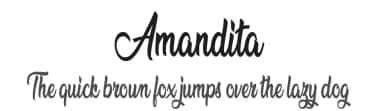 Amandita by Billy Argel Fonts ® — Script Handwritten Font — thumbnail 1