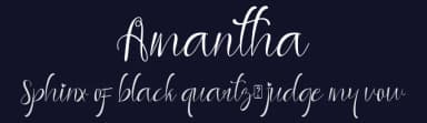Amantha by Yoga Letter — Script Handwritten Font — thumbnail 2