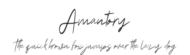 Amantory by Analogous Studio — Script Handwritten Font