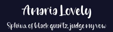 Amaria Lovely by Vztype Studio — Script Handwritten Font — thumbnail 2
