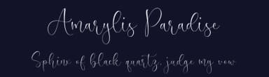Amarylis Paradise by Timur Type — Script Handwritten Font — thumbnail 2