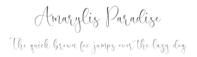 Amarylis Paradise by Timur Type — Script Handwritten Font — thumbnail 1