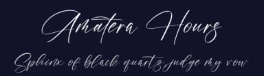 Amatera Hours by Letterena Studios — Script Handwritten Font — thumbnail 2