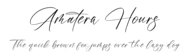 Amatera Hours by Letterena Studios — Script Handwritten Font — thumbnail 1