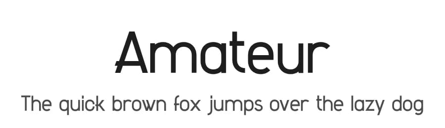 Amateur by Lianel  Spengler — Sans Serif Font