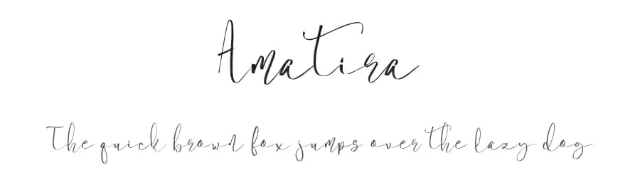 Amatira by Pineungtype Missinklab — Script Handwritten Font