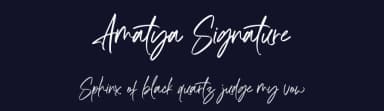 Amatya Signature by AminMario — Script Handwritten Font — thumbnail 2