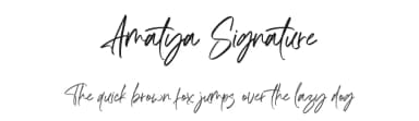 Amatya Signature by AminMario — Script Handwritten Font — thumbnail 1