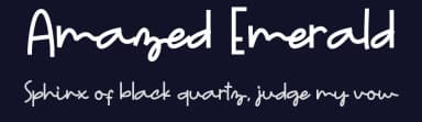 Amazed Emerald by ONG Type — Script Handwritten Font — thumbnail 2