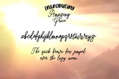 Amazing Grace Font by tabitha_beam — Script Handwritten Font — thumbnail 3