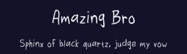 Amazing Bro by Kristian Immonen — Script Handwritten Font — thumbnail 2