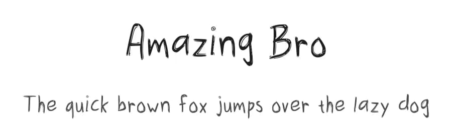 Amazing Bro by Kristian Immonen — Script Handwritten Font — preview 1