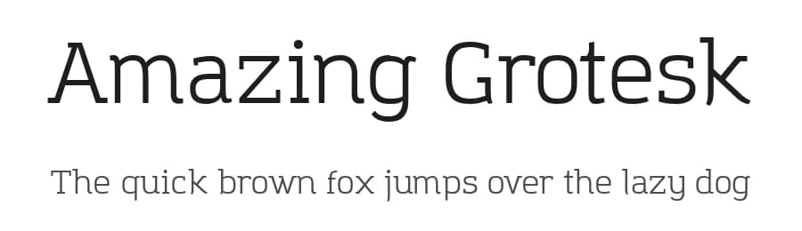 Amazing Grotesk by Zetafonts — Serif Font