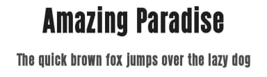 Amazing Paradise by Graphicxell — Sans Serif Font — thumbnail 1