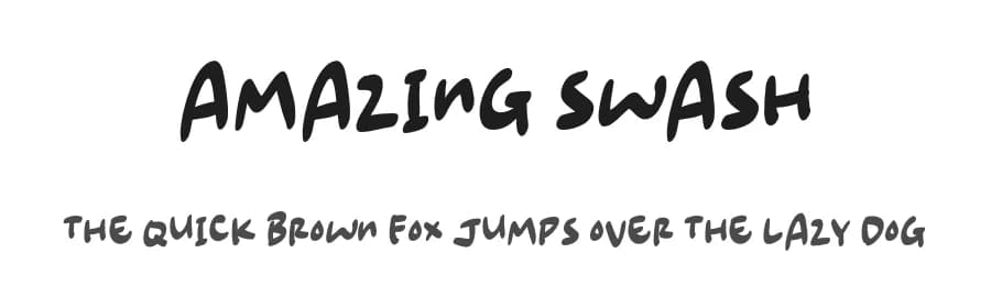 Amazing Swash by MJType — Script Handwritten Font