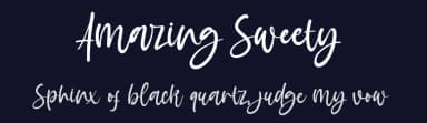 Amazing Sweety by Almarkhatype — Script Handwritten Font — thumbnail 2