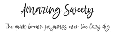 Amazing Sweety by Almarkhatype — Script Handwritten Font — thumbnail 1