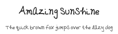 Amazing Sunshine by Xerographer Fonts — Script Handwritten Font — thumbnail 1