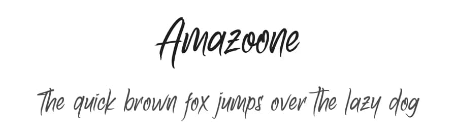 Amazoone by DumadiStyle — Script Handwritten Font