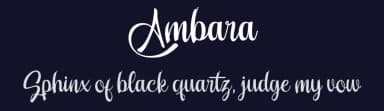 Ambara by Intuisi Creative — Script Handwritten Font — thumbnail 2