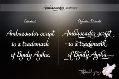 Ambassador Font by Byuly Ayika — Script Handwritten Font — thumbnail 8