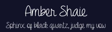 Amber Shaie by Vanessa Bays — Script Handwritten Font — thumbnail 2