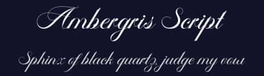 Ambergris Script by FHFont — Script Handwritten Font — thumbnail 2
