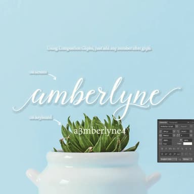 Amberlyne Font by Masketer — Script Handwritten Font — thumbnail 6