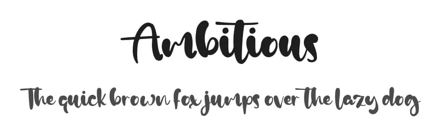 Ambitious by Staircase Studio — Script Handwritten Font