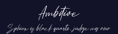 Ambitive by FatmaStudio — Script Handwritten Font — thumbnail 2