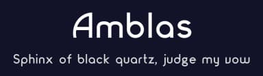 Amblas by da_only_aan — Sans Serif Font — thumbnail 2