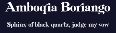 Amboqia Boriango by Scratchones — Serif Font — thumbnail 2