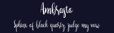Ambrasto by Panji Rizquloh — Script Handwritten Font — thumbnail 2