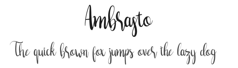 Ambrasto by Panji Rizquloh — Script Handwritten Font
