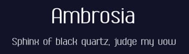 Ambrosia by Jelloween — Sans Serif Font — thumbnail 2