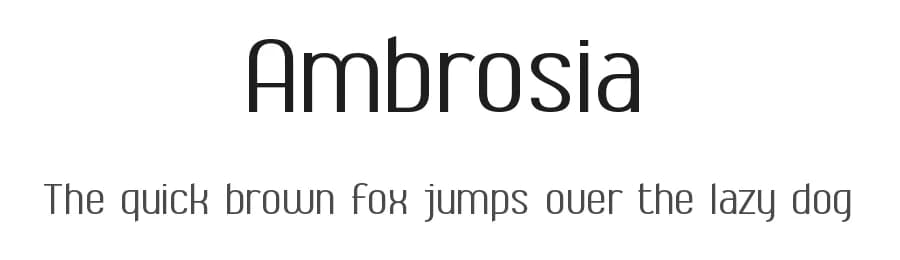 Ambrosia by Jelloween — Sans Serif Font