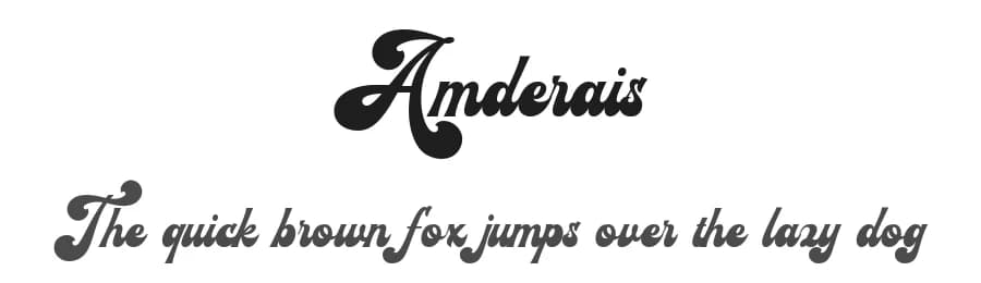 Amderais by Sealoung — Script Handwritten Font