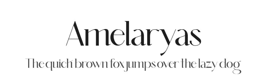 Amelaryas by Hishand Studio — Sans Serif Font