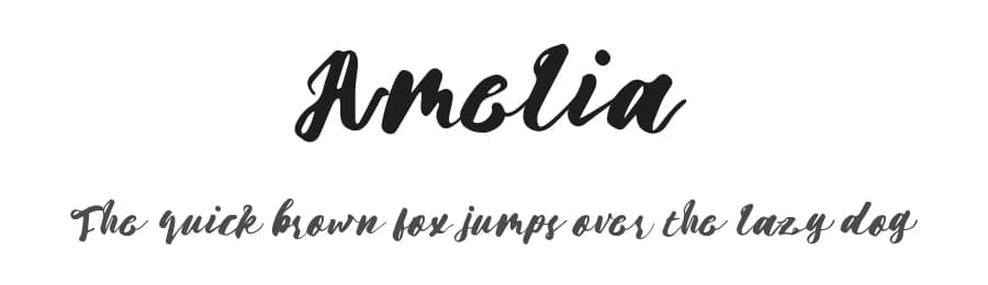 Amelia by Septiandika Pratama — Script Handwritten Font — preview 1