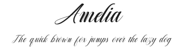 Amelia by finnaArt — Script Handwritten Font