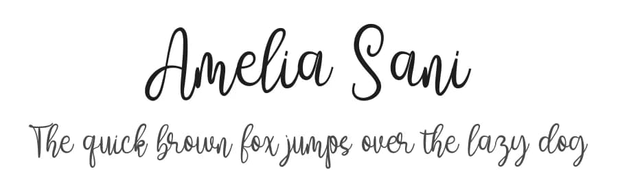 Amelia Sani by StringLabs Creative Studio — Script Handwritten Font