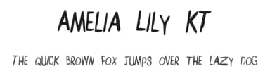 Amelia Lily KT by Alex — Script Handwritten Font — thumbnail 1