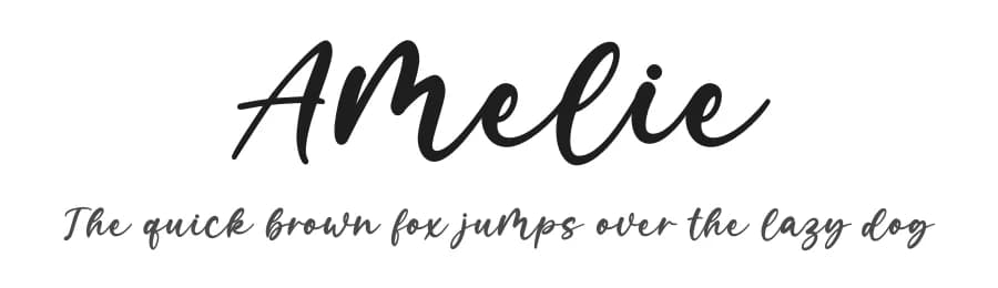 Amelie by Graphix Line Studio — Script Handwritten Font