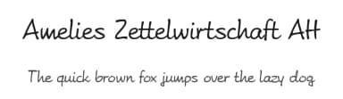 Amelies Zettelwirtschaft AH by FontGrube AH — Script Handwritten Font — thumbnail 1