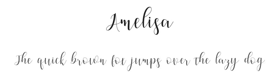 Amelisa by Bexxtype — Script Handwritten Font