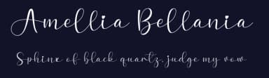 Amellia Bellania by Scratchones — Script Handwritten Font — thumbnail 2