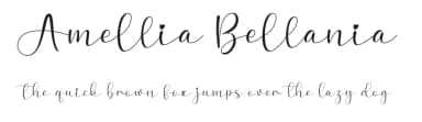 Amellia Bellania by Scratchones — Script Handwritten Font — thumbnail 1