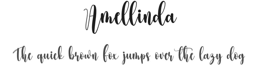 Amellinda by Scratchones — Script Handwritten Font